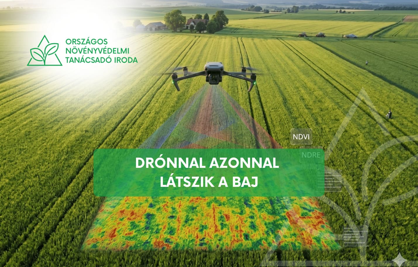 Miért előnyös drónnal felmérni a vetésfehérítő lárvák kártételét?